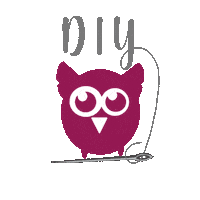 DIY_Eule eyes diy owl sewing Sticker