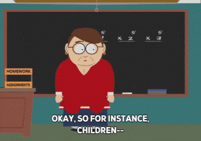 teacher writing GIF by South Park 