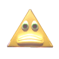 Piramiddo sad angry triangle triangulo Sticker