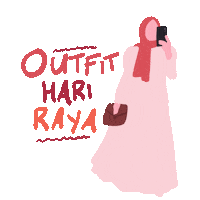 Hari Raya Dress Sticker