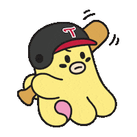 Baseball Bat Sticker by LG Uplus