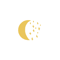 DeiasDesigns moonandstars Sticker