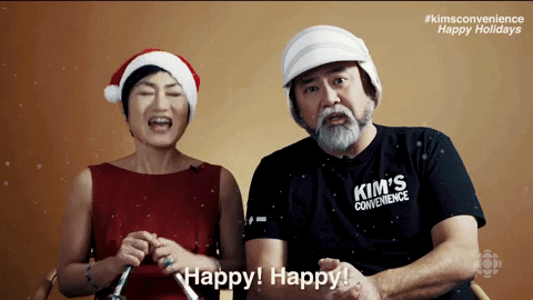 celebrate merry christmas GIF by Kim's Convenience