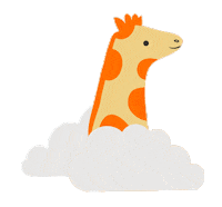 Head In The Clouds Sky Sticker by Erstwilder