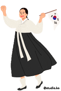 Happy Korean Sticker by Studio Ko