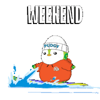 The Weekend Friday Sticker by Pudgy Penguins