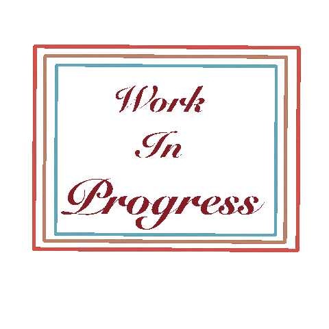 nana_svna work working work in progress nana svna Sticker