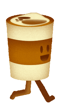 lbl_content_ animation coffee yay run Sticker