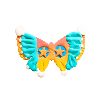 Pink Orange Sticker