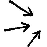 Black Arrow Sticker