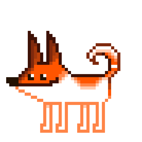 Dog Pixel Sticker by shurushok