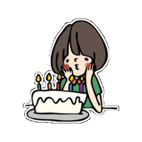 koyukingcolor happybirthday hb おめでとう 誕生日 Sticker