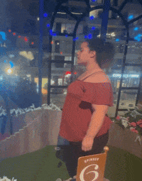 BlkWomenLoveDogs golf happy dance winning mini golf GIF