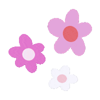 Pink Flower Sticker