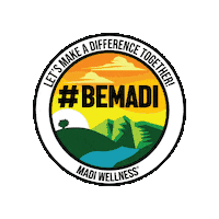MaDi_Wellness wellness bee mel honeybee Sticker