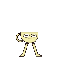 Coffee Jump Sticker