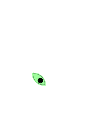 tshirteria green eye verde olho Sticker