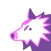 Mewoi-M event evenement loup framboise Sticker