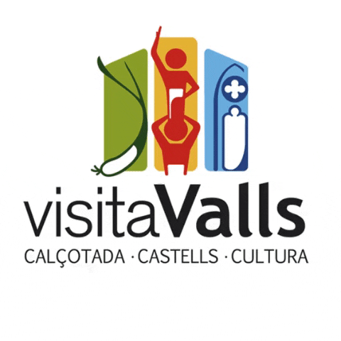 VisitaValls giphygifmaker castells valls calcotada GIF