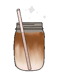 Themintedbrush coffee drink fall autumn Sticker