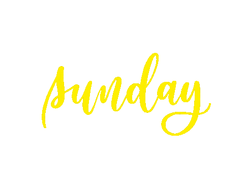 Sunday Calligraphy Sticker