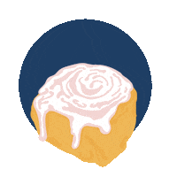 BrammibalsDonuts monday cinnamonbun mondayfunday brammibalsdonuts Sticker
