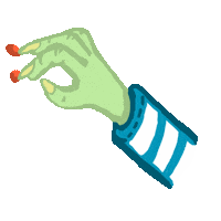 monster pain Sticker by Mary Rose Lytle