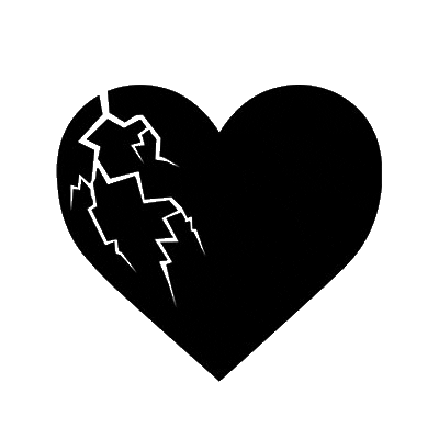 Broken Heart Love Sticker