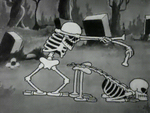 skeleton war GIF