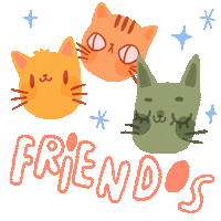 Friends Hanging Out Sticker