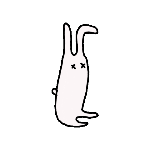 COLLAPSEjpn rabbit thankyou うさぎ ありがとう Sticker