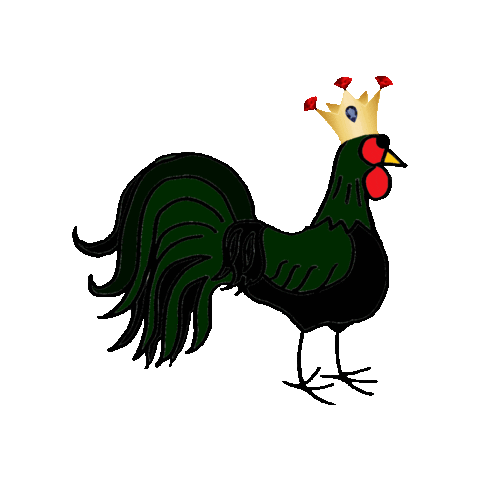 Rooster Hahn Sticker