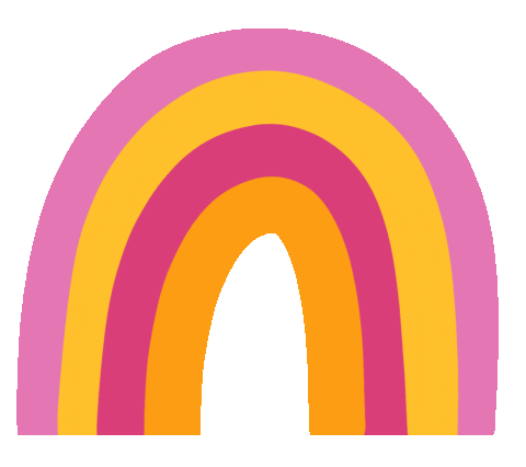 Rainbow Gay Sticker by Nutmeg and Arlo