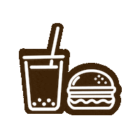 Burger Sticker