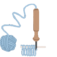 Punch Embroidery Sticker