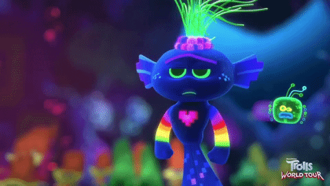 Glow In The Dark Idk GIF by DreamWorks Trolls