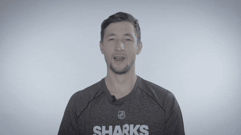 wake up yawn GIF by San Jose Sharks