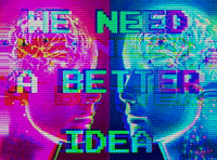 Glitch Think GIF by PEEKASSO