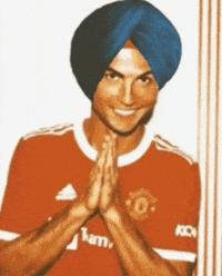 harsh0091 meme ronaldo namaste GIF