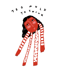 Woman Think Sticker