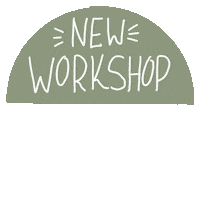 Workshop Half Circle Sticker by Open Hands Creative