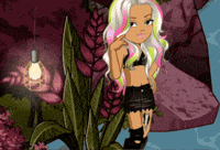 Rainbow Hair Woozworld GIF