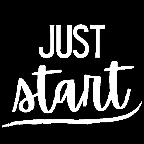 Doispontoum giphygifmaker start comece just start GIF