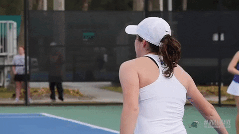 women's tennis GIF by GreenWave