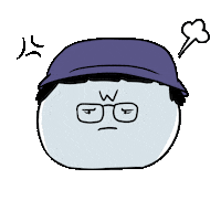 angry w Sticker