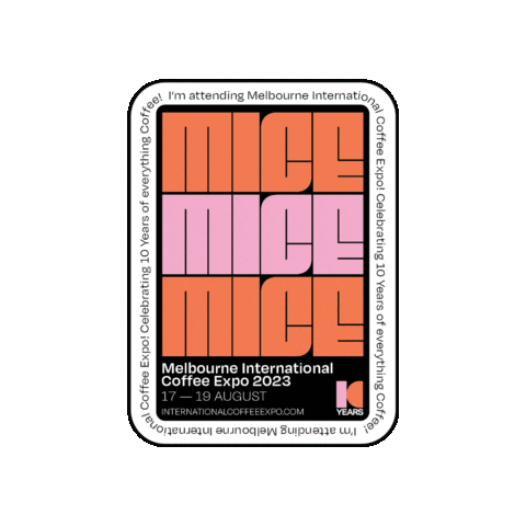 InternationalCoffeeExpo food coffee drink cafe Sticker