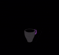 PurpleBrain coffee halloween creepy eye GIF
