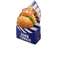 Burger Beef Sticker by DOWNTOWNER
