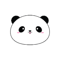 Panda Sticker by Puffy Pandy