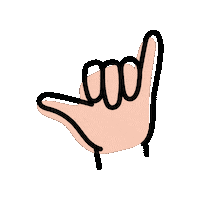 Shaka Sticker by Oom Bigbo